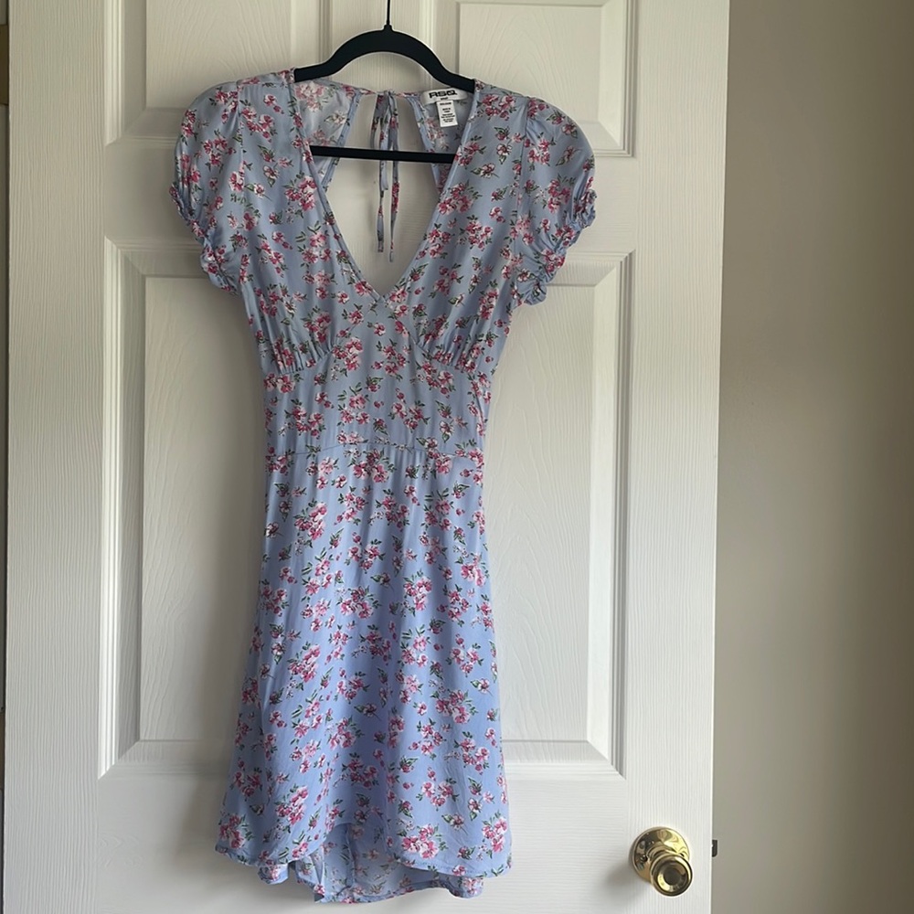 RSQ Floral Tie-back Mini Dress